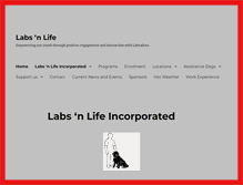 Tablet Screenshot of labsnlife.com